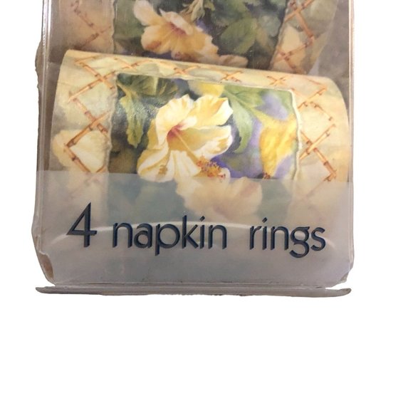 Vintage Keller-Charles Napkin Rings Set of 8 Used Floral Made in Italy - Picture 11 of 15